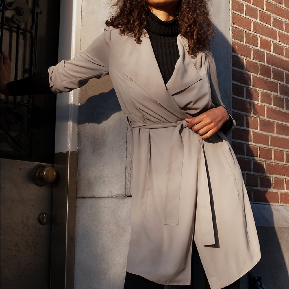 Aritzia Babaton Flowy Trench Coat
